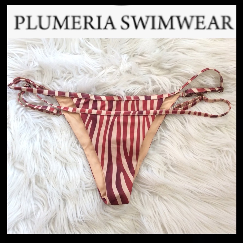 NWOT Plumeria Brazilian Bikini Bottoms